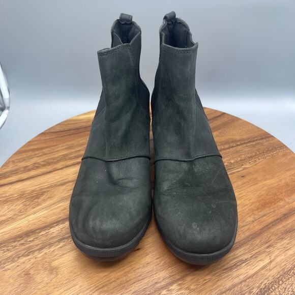 Sorel Joan Of Arctic II Boots Womens Size 10 Black Wedge Chelsea Casual Walking - Picture 2 of 8
